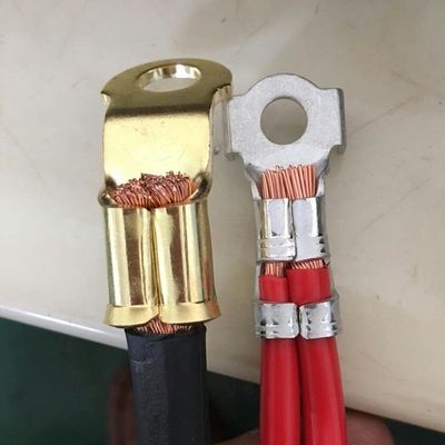 전기 배터리 충전 스파일 케이블 와이어 크림프링 기계 50mm 조정 스코트