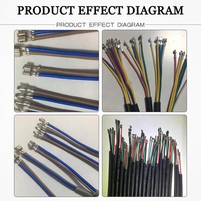 2500-3600 PC / h 생산성 1.8Ton 무성 스트립 JST XH2.54 터미널 크림프 머신