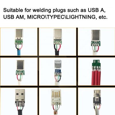 USB 케이블 제조 기계 TYPE-C 터미널을 위한 절단, 분리 및 용접