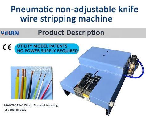 24KG 두꺼운 와 얇은 와이어 스트립링을 위한 Pneumatic 비 조절되는 칼 스트립링 머신
