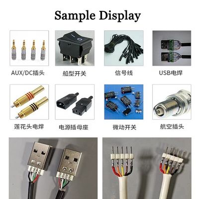 반자동 전기 USB 데이터 케이블 LED 레지스터 용접 기계