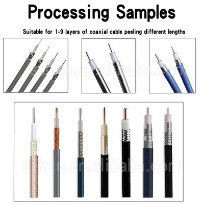 OD1.5-15MM의 고속 회전 블레이드 동축 케이블 스트립퍼 생산성 300-800pcs/H