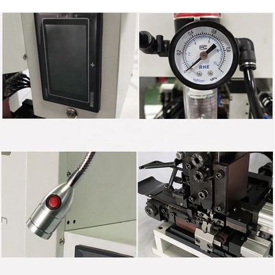 자동 케이블 와이어 터미널 크림프 머신 0.75KW 모터 전력 및 65KG 무게
