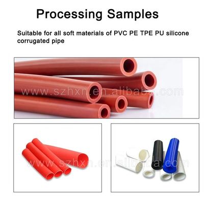 고무 PVC 원형 튜브 절단 기계 90m/min 장비 견인 효율