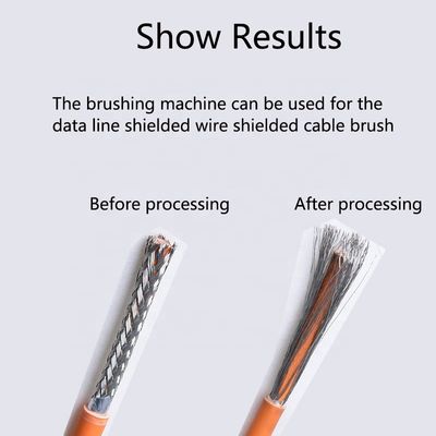 YH-200PN USB 데이터 케이블을 위한 멀티 코어 방패 와이어 넥타이 스플릿 및 브러시 머신
