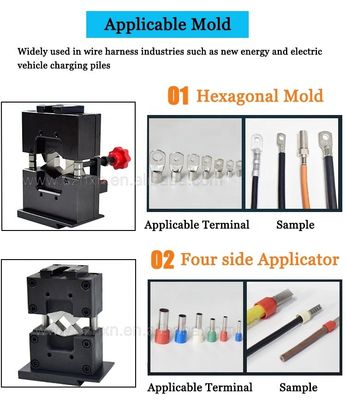 500*500*1050mm 에너지 케이블 커넥터용 기압 냉압 터미널 크림프링 기계